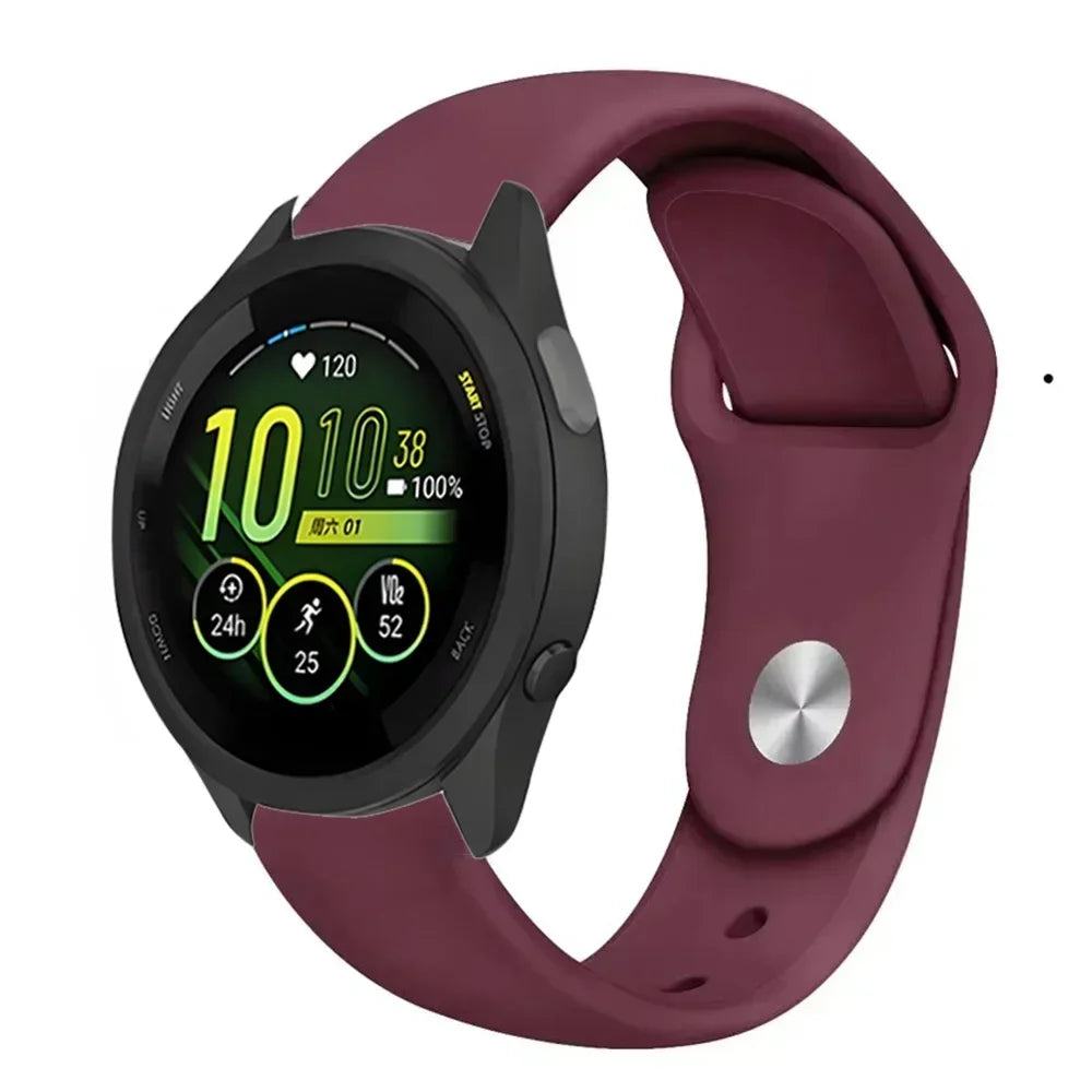 18/20/22mm Soft Silicone Strap For Gramin Forerunner 55 165 645 965 255/265 bracelet Accessories Wristband Garmin Venu 3S Correa