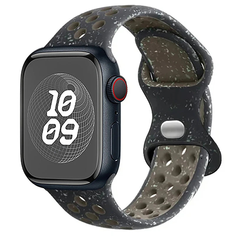Strap For Apple Watch Band 46mm 44mm 49mm 45mm 40mm 41mm 38 42mm correa Breathable bracelet iwatch series 10 8 SE 7 6 5 9 Ultra