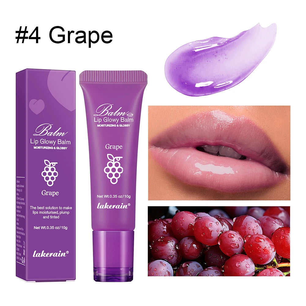 Lakerain Brightening Lip Balm Reduces Lip Lines Lips Moisturizing Hydrating Removing Dead Skin Fruity Moisturizing Lip Balm