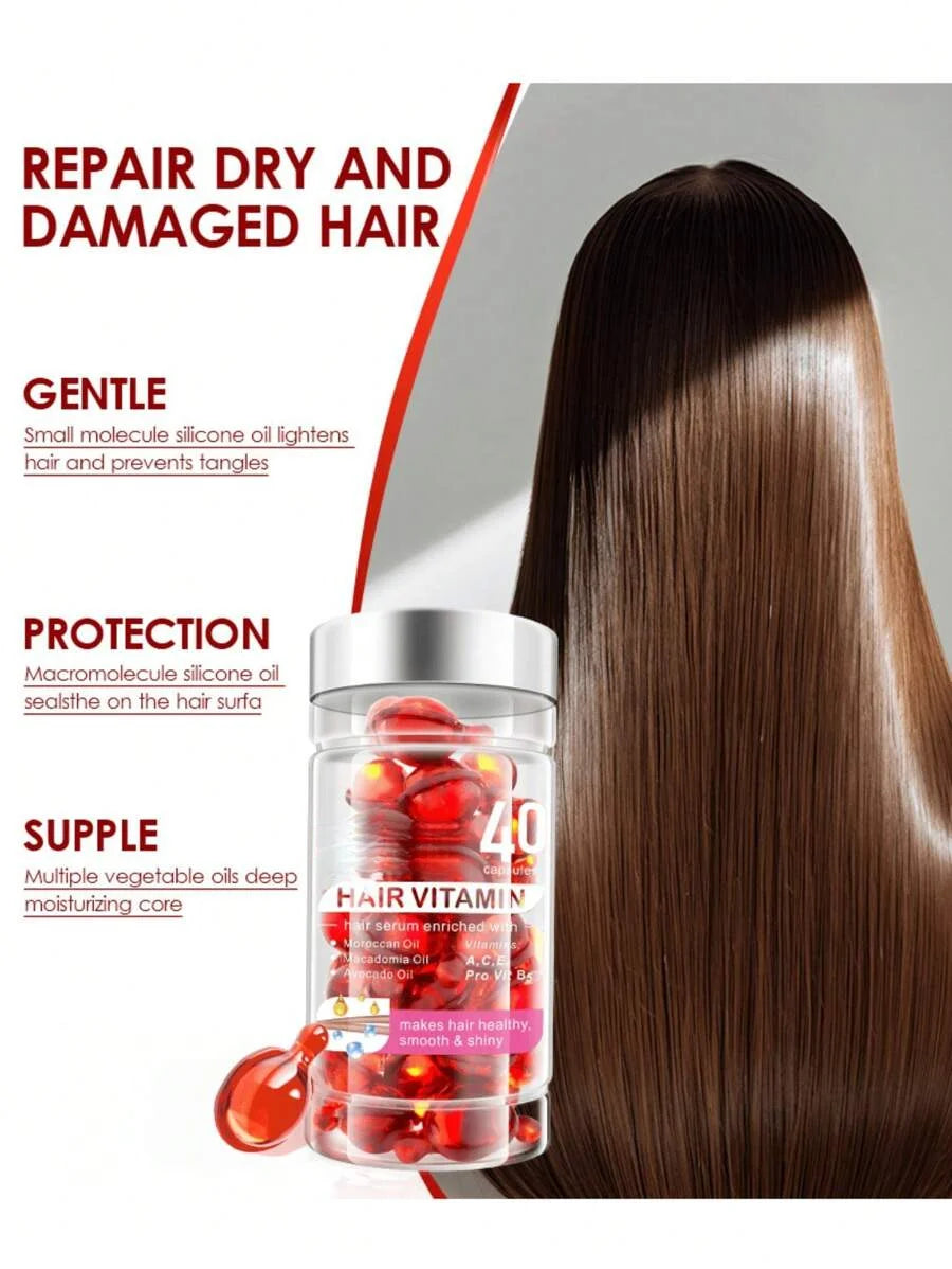 Best-Selling Hair Care Essential Oil Capsules, Moroccan Hair Care Essential Oil, No-Rinse Anti-Hairfall Vitamin Hair Care Essential Oil
