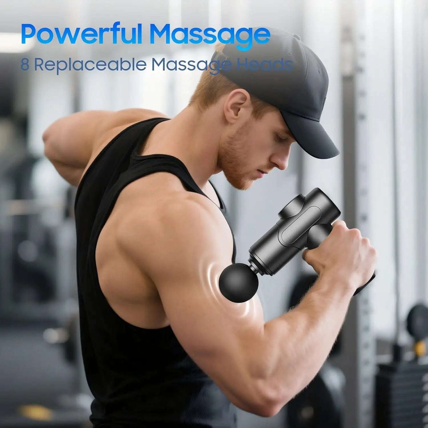 2026 New Fascia Gun Deeply Relieves Muscle Soreness Fitness and Relaxation Equipment LED Touch Screen 6Massage Head Gifts