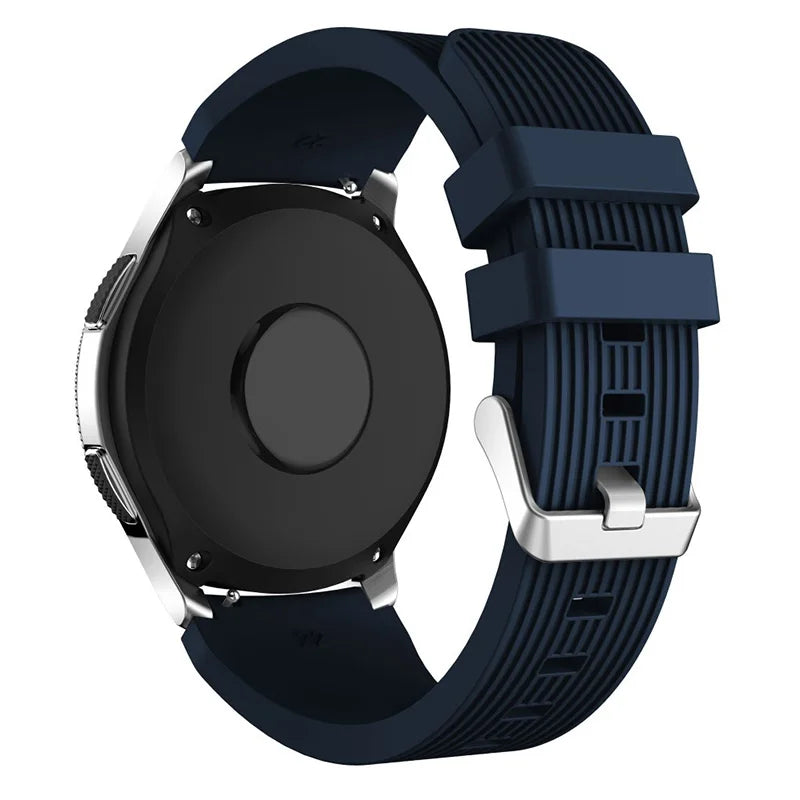 20mm 22mm Silicone Watch Strap Compatible for Samsung 46mm/Galaxy Watch3 45mm/Gear S3 Frontier, Sports Watch Band for Huawei