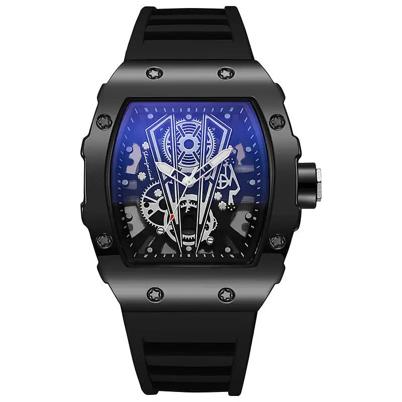 1/2PCS Fashion Men Watches Luxury Large Dial Quartz Watch Casual Silicone Band Men's Sports Watches Reloj Hombre（Without Box）