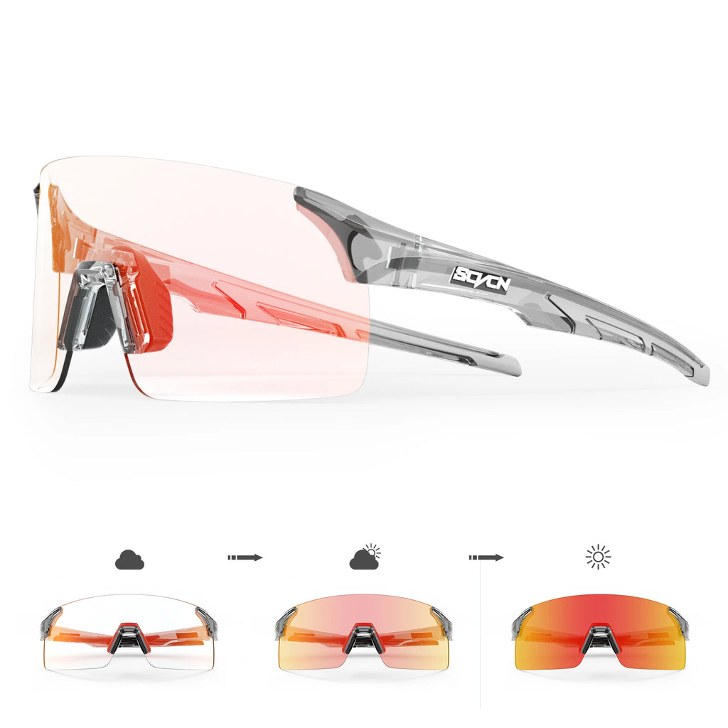 SCVCN Photochromic Sunglasses Outdoor Sports Bike Cycling Glasses Man MTB Climbing Glasses Eyewear Women Driving Bicycle Goggles