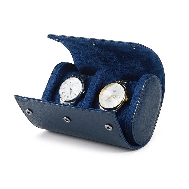 Embers Leather Watch Roll 1 2 3 Slots Luxury Genuine Watch Storage Box Travel Bag Watch Case Gift Box Watch Pouch