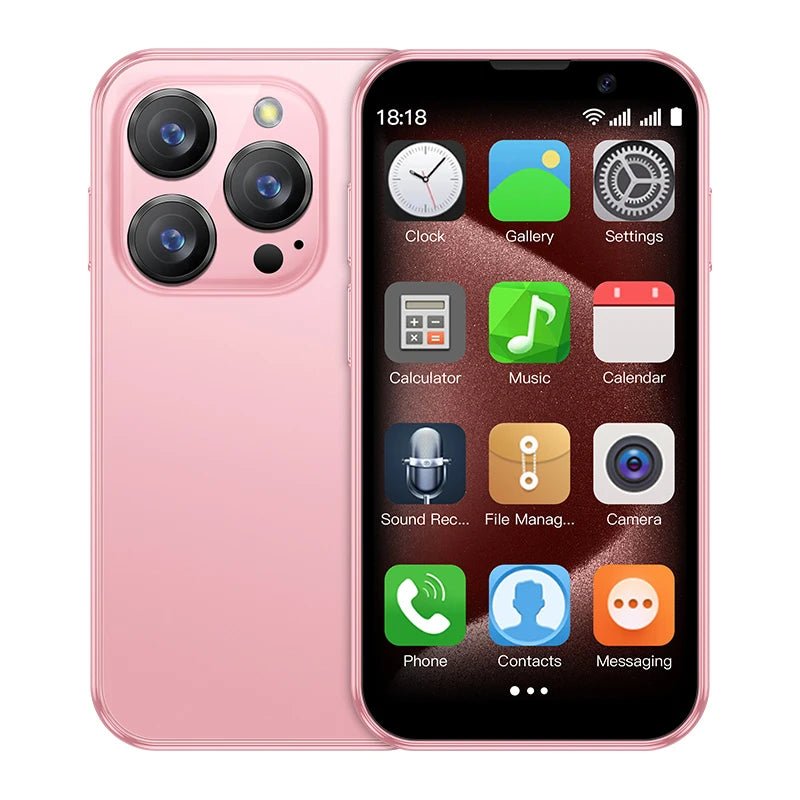 SOYES XS18 Pro Mini Smart Phone Android 8.1 Face ID 2GB RAM 16GB ROM Facial Recognition 3.0" Screen Dual SIM 3G Small Phone