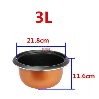 304 stainless steel rice cooker inner container Non stick Cooking Pot Replacement Accessories kitchen food Rice Cooker liner