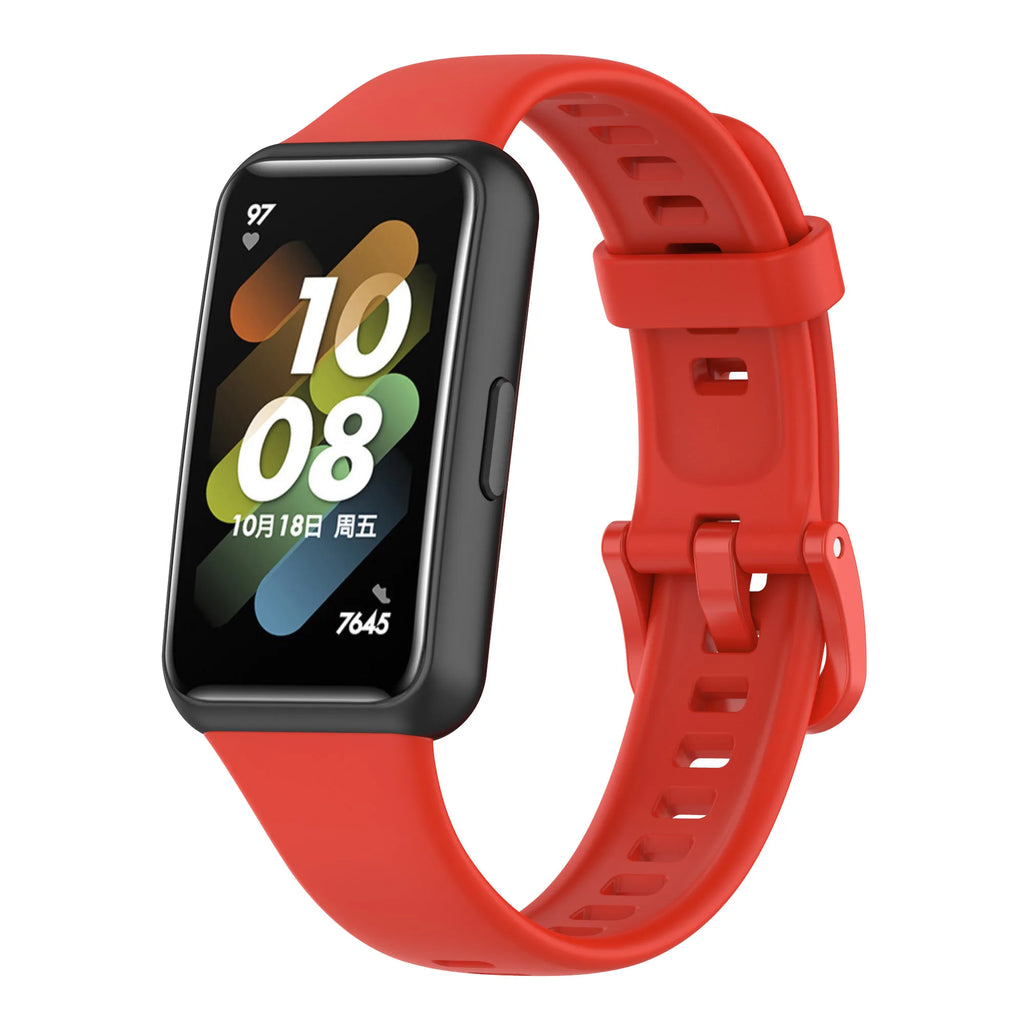 Silicone Band for Huawei Band 7 Strap 45mm Correa Bracelet Huawei Band Series 7 45mm Strap Watch Protective Accessories