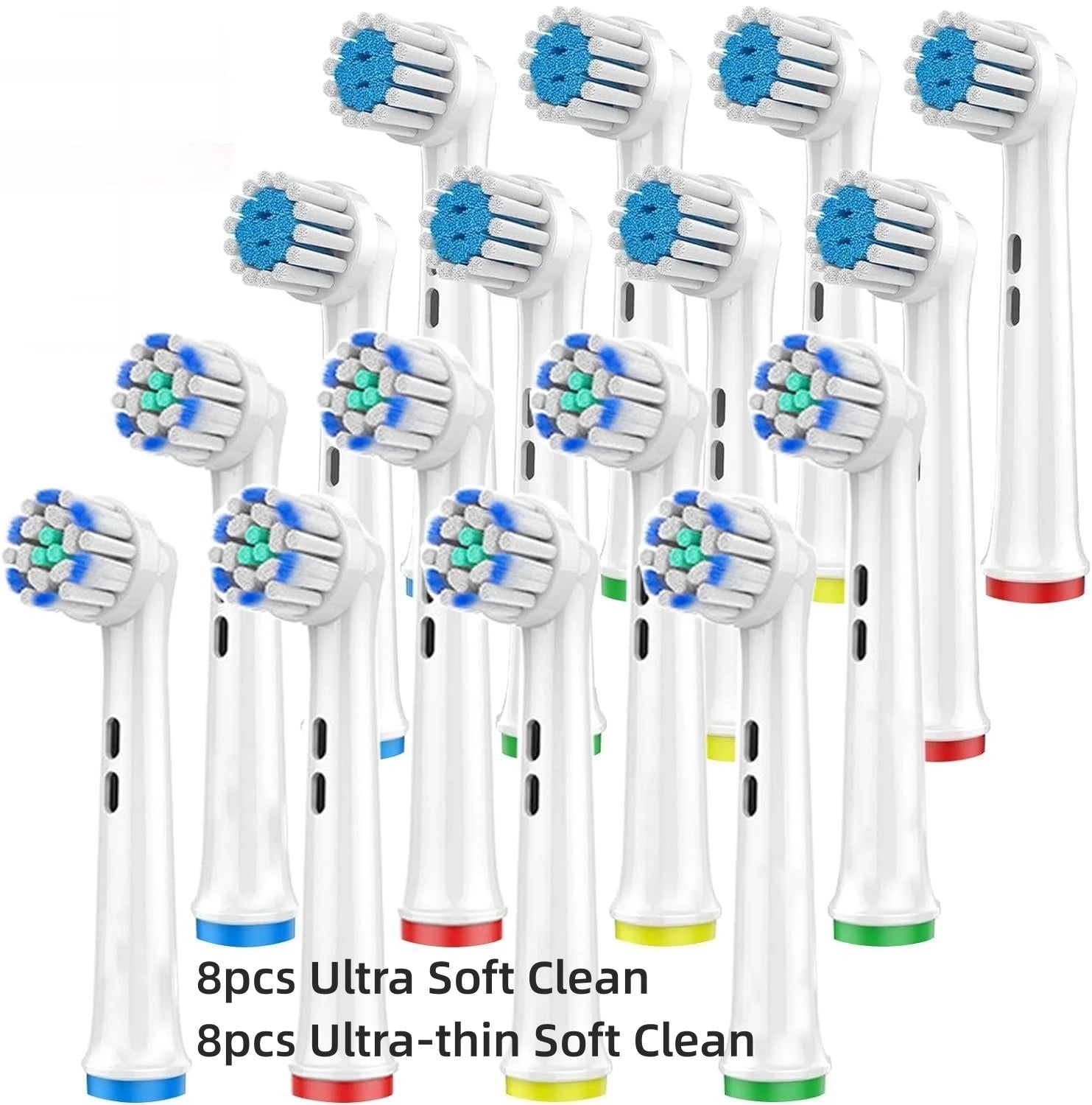 16/20PCS Brush Head nozzles for Oral B Electric Toothbrush Replacement Head Refill Sensitive Floss Cross Action (Not for iO)