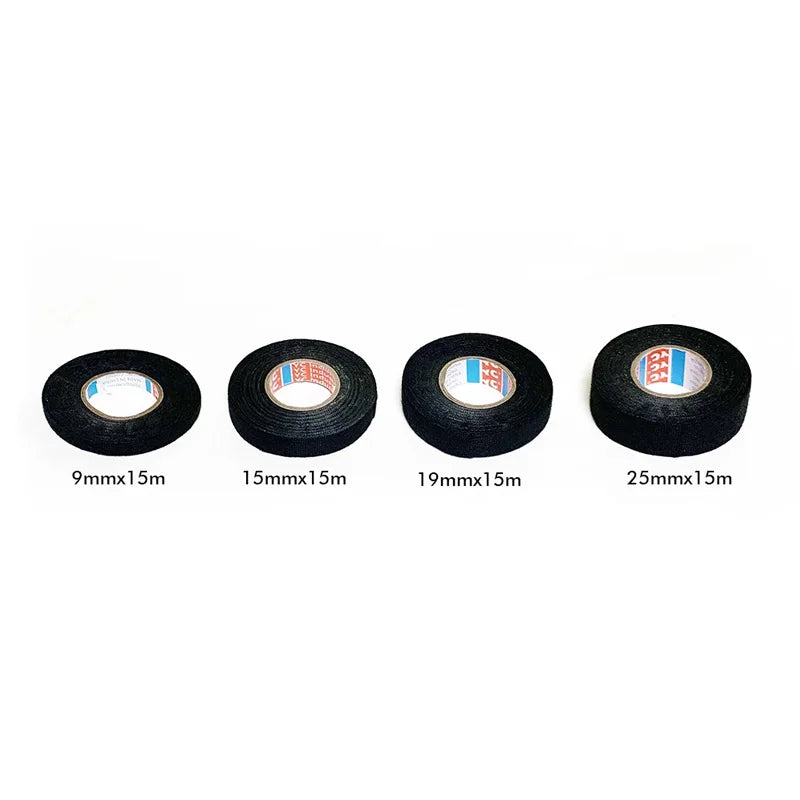Car Cable Harness Wiring Fabric Loom Electrical Heat Tape Resistant Wiring Bundle Tape Coroplast Adhesive Automotive Cloth Tape