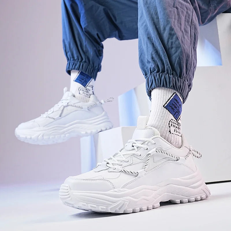 Running Shoes New Breathable Sneakers PU