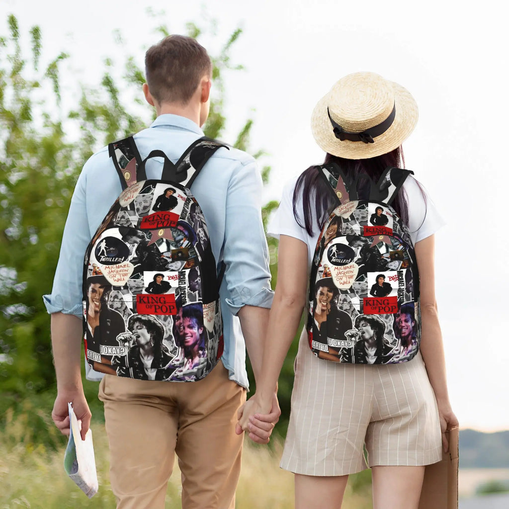 Michael Jacksons Musical Movie 2026 Cool Backpack with Pocket Student Business  Daypack for Men Women Laptop Canvas Bags
