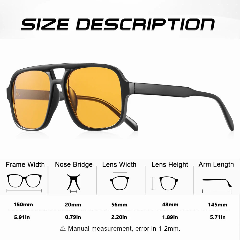 CRIXALIS Night Vision Glasses Men Women Anti Glare Night Driving Glasses Yellow Lens Driving Runnning Anti-reflective UV400