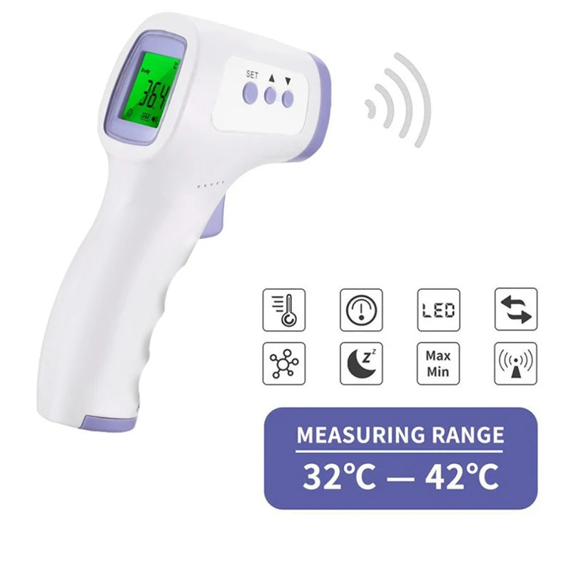 Non-Contact Temperature IR Thermometer Body Fast Measure Digital Fever Thermometer OR Portable Fingertip Blood Oxygen Oximeter