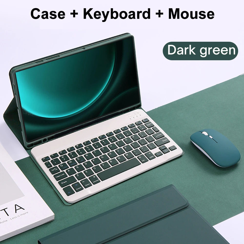 Case for Samsung Galaxy Tab S9 FE 10.9inch Detachable Bluetooth Keyboard Case For Samsung Tab S9 FE 10.9inch SM-X510/X516B