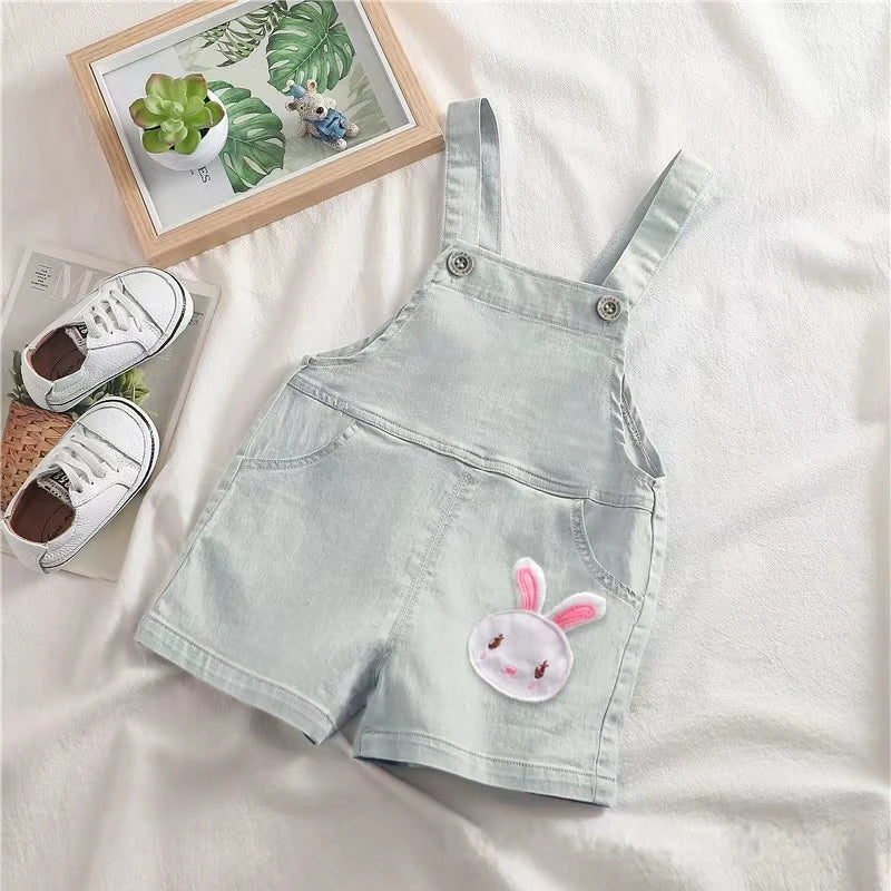 IENENS Summer Kids Baby Boys Jumper Pants Denim Clothing Shorts Jeans Overalls Toddler Infant Girl Playsuit Clothes Trousers