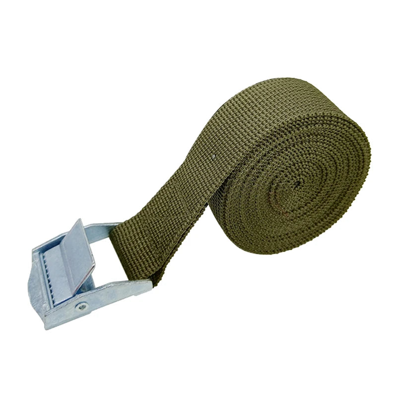 5M Cargo Straps With Buckle Tie-Down Belt for Motorcycle Car Bicycle Metal Tow Rope Strong Ratchet Fixing Belt for Luggage Bag