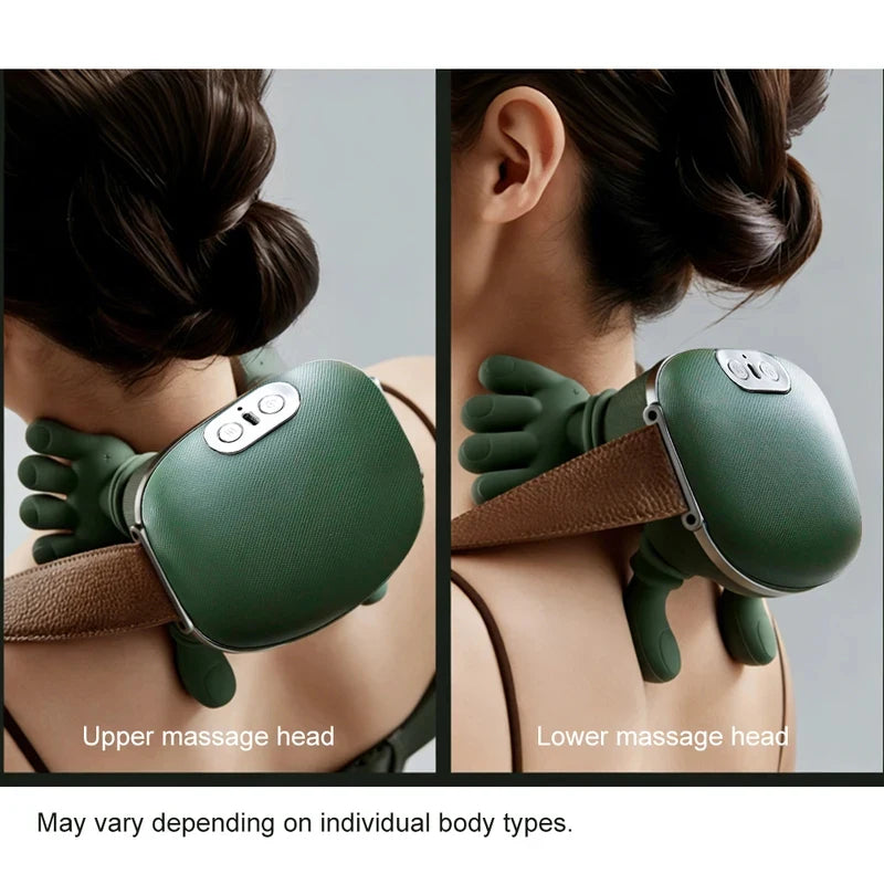 Bionic Finger Neck Shoulder Trapezius Muscle Relax Massager Neck Cervical Kneading Massage Shawl Brushless Motor Neck Masajeador