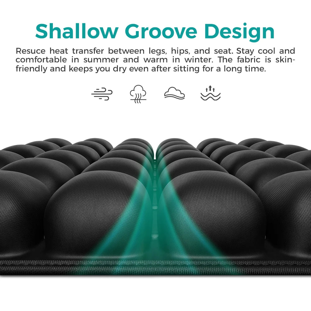 49 Cell Air Seat Cushion for Office & Home & Outside Etc / The Product Comes with a Transparent, Matte-Finish Bag.