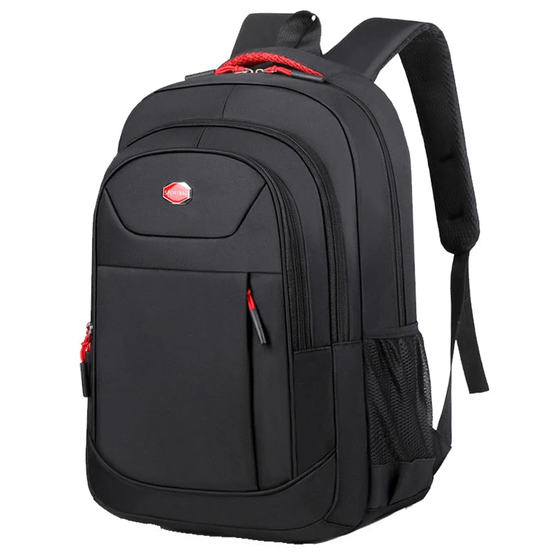 Versatile Men's Practical Backpack Multi-Color Option Multi-Pocket Adjustable Strap Lightweight for Daily Use Work Bag