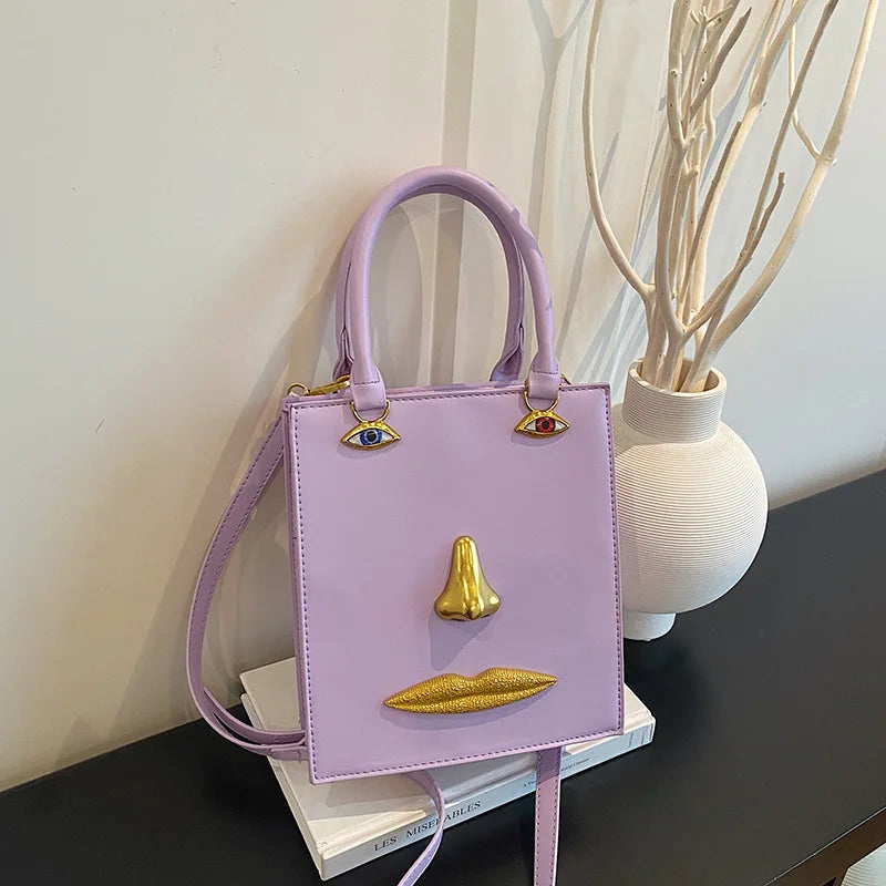Jewelry Eyes Face Bags for Women Handbags Harajuku Box Shoulder Bag Funny Purses for Women Party Evening Bag NEW Crossbody Bags