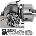 SucceBuy Dividing Head 5Inch 3 Jaw Precision Semi Universal Dividing Head for Milling Machine Rotary Table Tailstock Milling Set