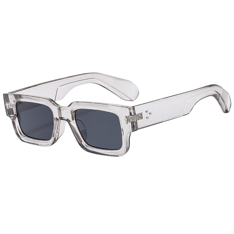 New Men's Personality Minimalist Style Sunglasses Fashion Cool Retro Rectangle Glasses Oculos De Sol Femino