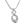 Yhpup 2026 Stainless Steel Oval Pendant Necklace Tarnish Resistant 16K Gold Color PVD Plated Distinctive Collar Jewelry