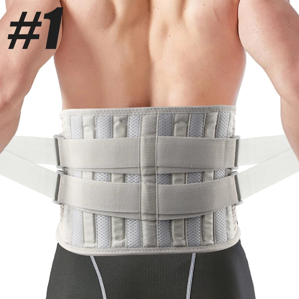 Back Support Belt for Back Pain Relief with Lumbar Pad, Lower Back Brace for Men Women, Anti-skid Lumbar Support for Sciatica
