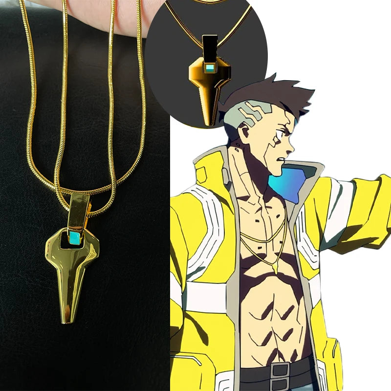Cosplay David Martinez Necklace Metal Fashion Necklaces Unisex Pendant Jewelry Accessories Xmas Gifts Prop