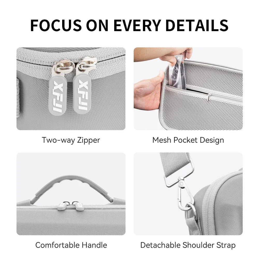 For DJI Mini 3/Mini 3 Pro Portable Storage Bags Hard Shell Carrying Case Drone Accessories PU Leather Waterproof Shoulder Bag