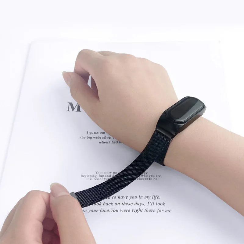 Milanese Bracelet for Xiaomi Mi Band 8 Strap Correa Mi band 6 7 stainless steel metel miband6 band4 for Xiaomi mi band 7 3 5 6 4
