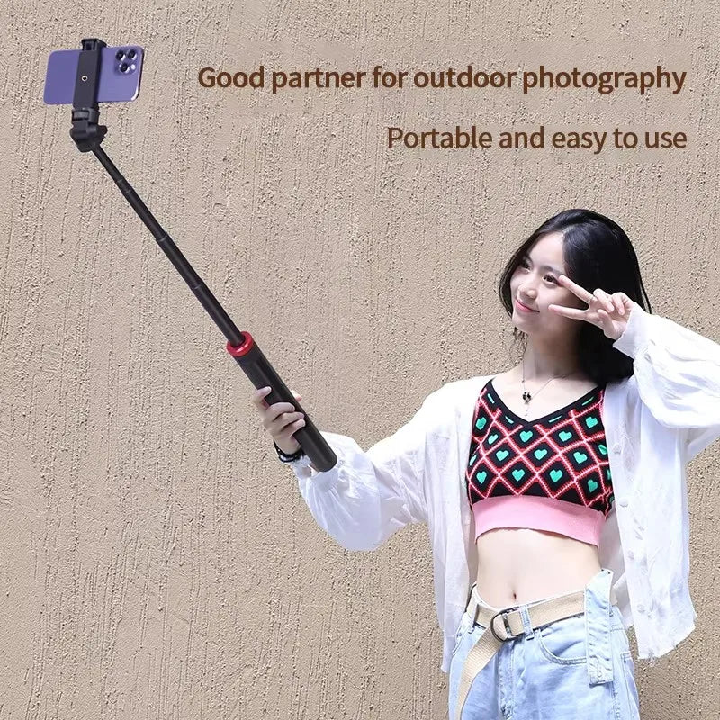 2M Portable Universal Tripod Aluminum Alloy Lamp Holder for 1/4 screw Fill Light Lightweight Camera Action Camera