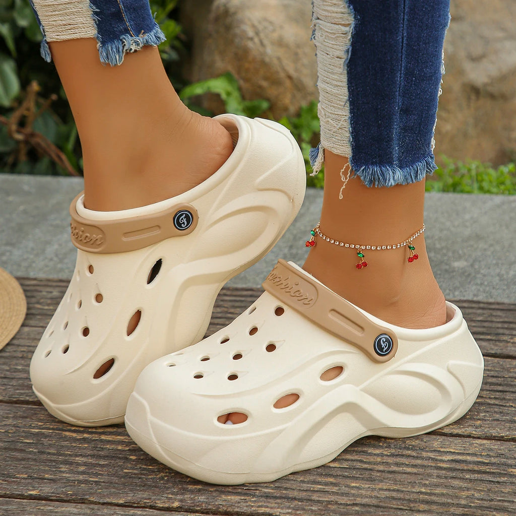 Women's Platform Sandals 2024 Summer Thick Sole eva Clogs Garden Shoes for Women Outdoor Chunky Non Slip Beach Slippers