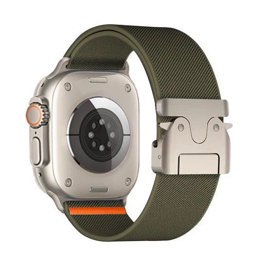 Nylon Strap for Apple Watch Ultra Band 49mm 10 9 8 7 46mm 45 41 44 40mm 42mm Braided Elastic Bracelet for IWatch Series 6 SE 5 4