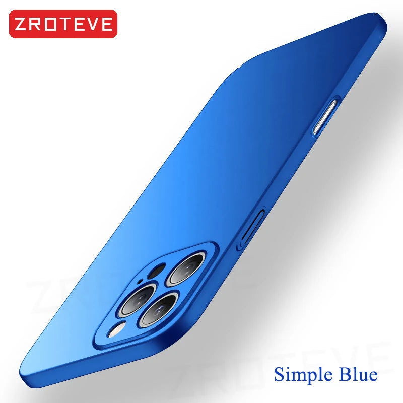 For iPhone 18 17 16 Pro Max 17e 16e 15 14 Plus 13 Mini Case ZROTEVE Ultra Slim Matte Hard PC Cover For IPhone17 Air Phone Case