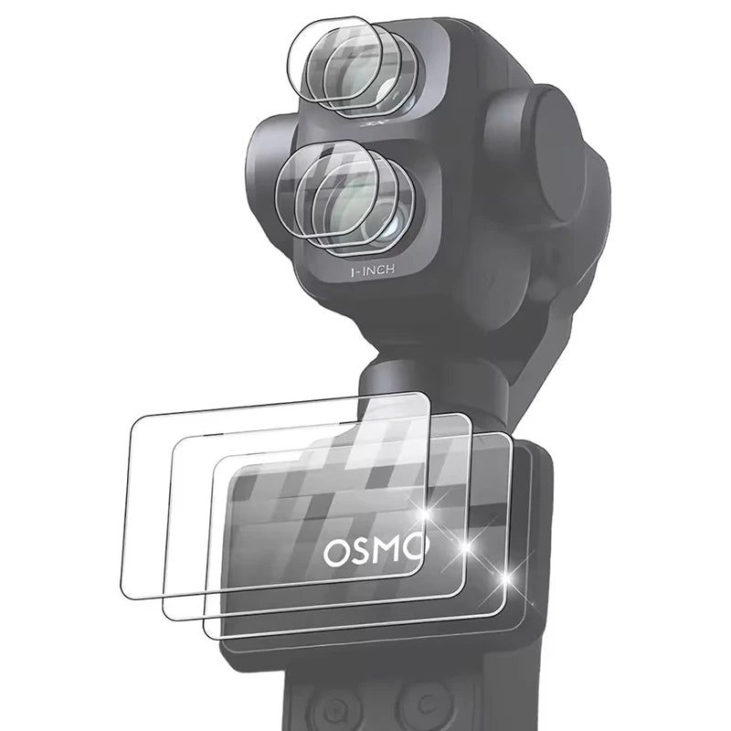 Tempered Glass Flim for DJI Osmo Pocket 4 Pro Action Camera Accessories Screen Protector Lens Film Cover for Pocket 4P