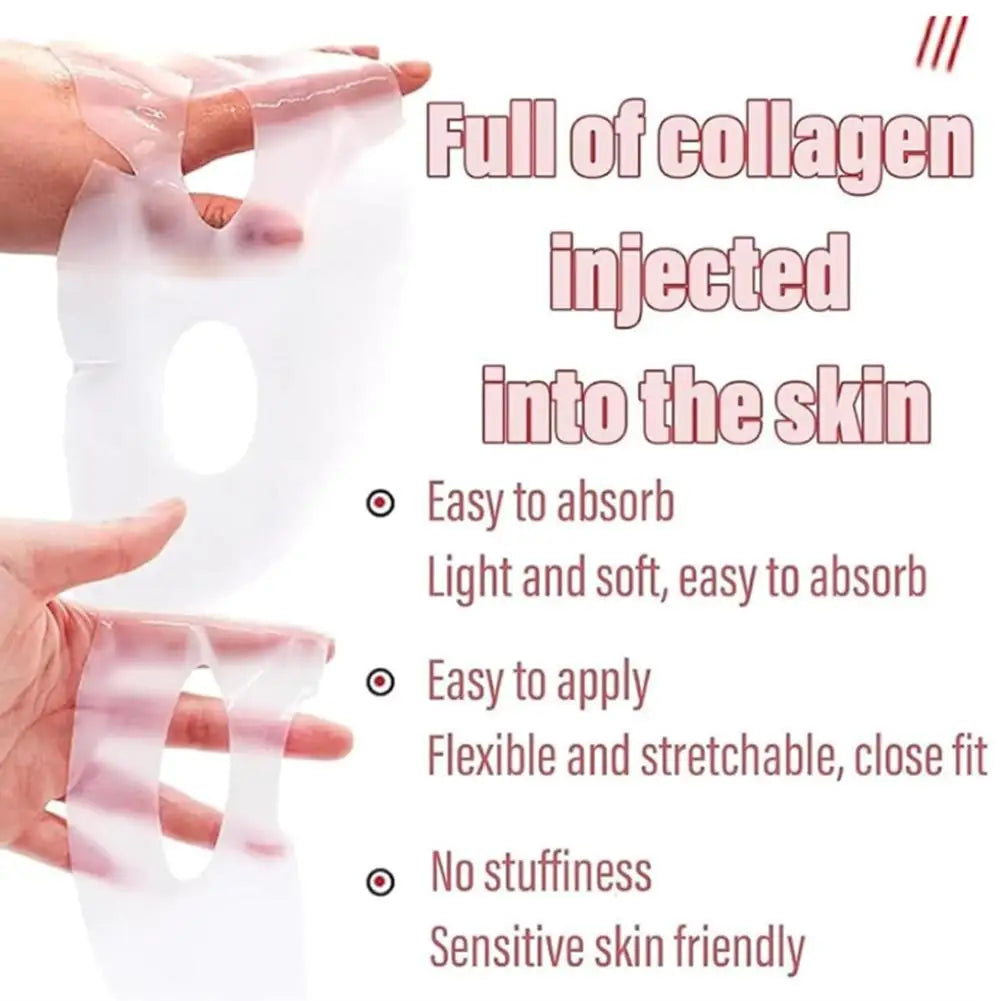 Quasi-biological Korean Collagen Hydrogel Mask Overnight Deep Hydration Firming Brightening Pore Minimizing Elasticity Face Care