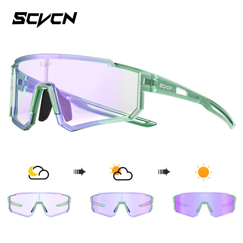 SCVCN Fashion Street Sunglasses for Men Sport Y2K Cycling Glasses MTB Bike Bicycle Camping Golf UV400 Glasses Women Baseball