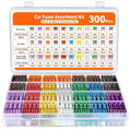 300/180/120pcs Car Blade Fuse Assortment Kit Auto Truck Automotive Medium Small Fuse Mixed Motorcycle Circuit Fuse With Box