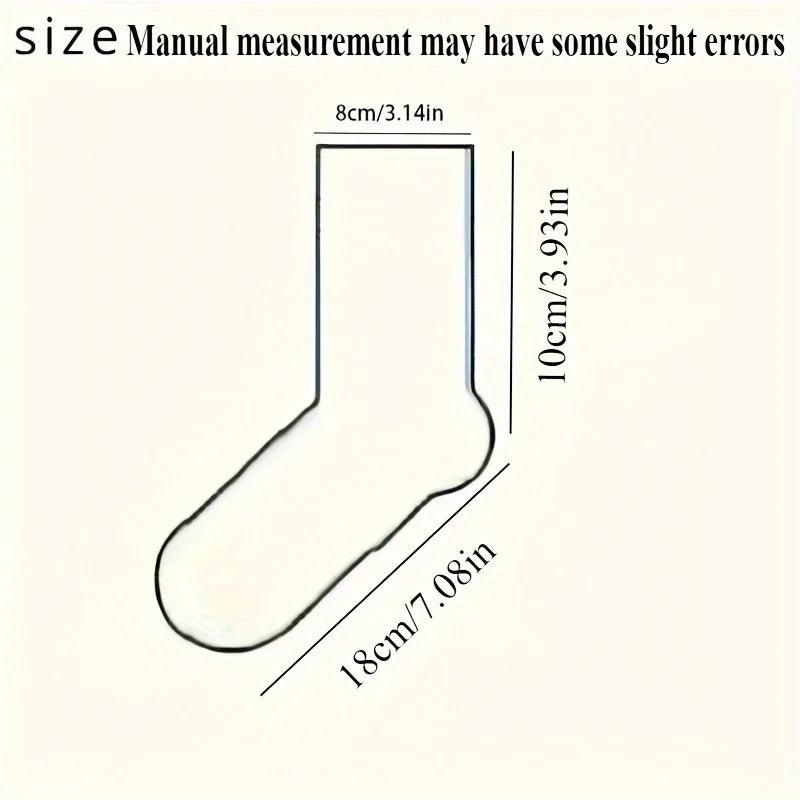 5 Pairs Men's Comfortable Breathable Crew Socks Soft Warm Elastic Sports Socks for Spring Autumn Winter Daily Casual Wear