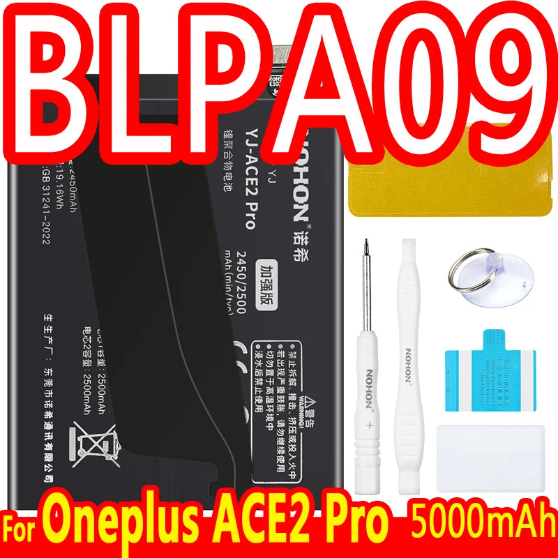 NOHON Battery For Oneplus 10 Pro 9 8 7 6 5 8T 7T 6T 5T 9RT 9R 10R Battery For One Plus BLP899 BLP827 BLP699 BLP685 BLP801 BLP861