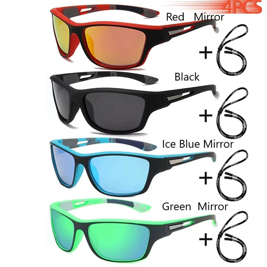 Fashion Sports Sunglasses With Chain Men Women Brand Designer Retro Sun Glasses Cycling Climbing Fishing Eyewear