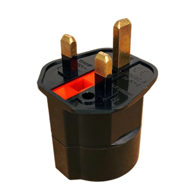 1PCS European 2 Pin to UK 3 Pin Plug Adaptor Travel Mains Adapter EU to UK Converter for Electrical Appliances