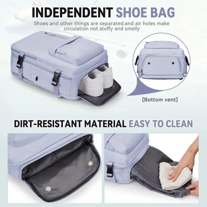 High Quality Nylon Fashion Travel Backpack Women Large Capacity Cabin Backpacks for Ryanair Business Laptop Backpack Men Bag