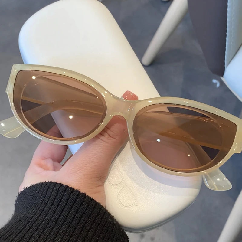 1/4pcs New Fashion Casual Cat Eye Sunglasses Vintage Brand Designer Sun Glasses Female Multi Color Eyewear UV400 Gafas De Sol