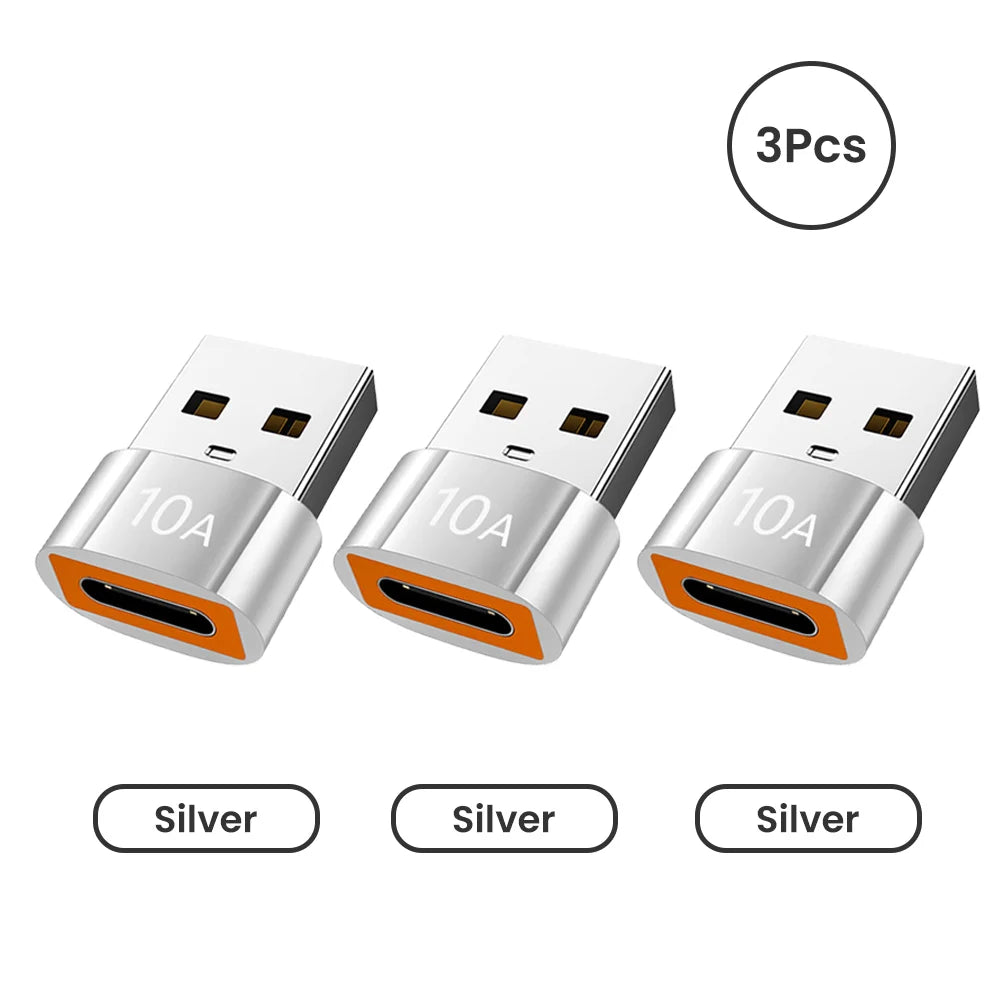 NNBILI 10A USB A To USB C OTG Adapter Type C to USB Converter USB 3.0 Adapter For Xiaomi 14 MacBook USB To Type C OTG Connector