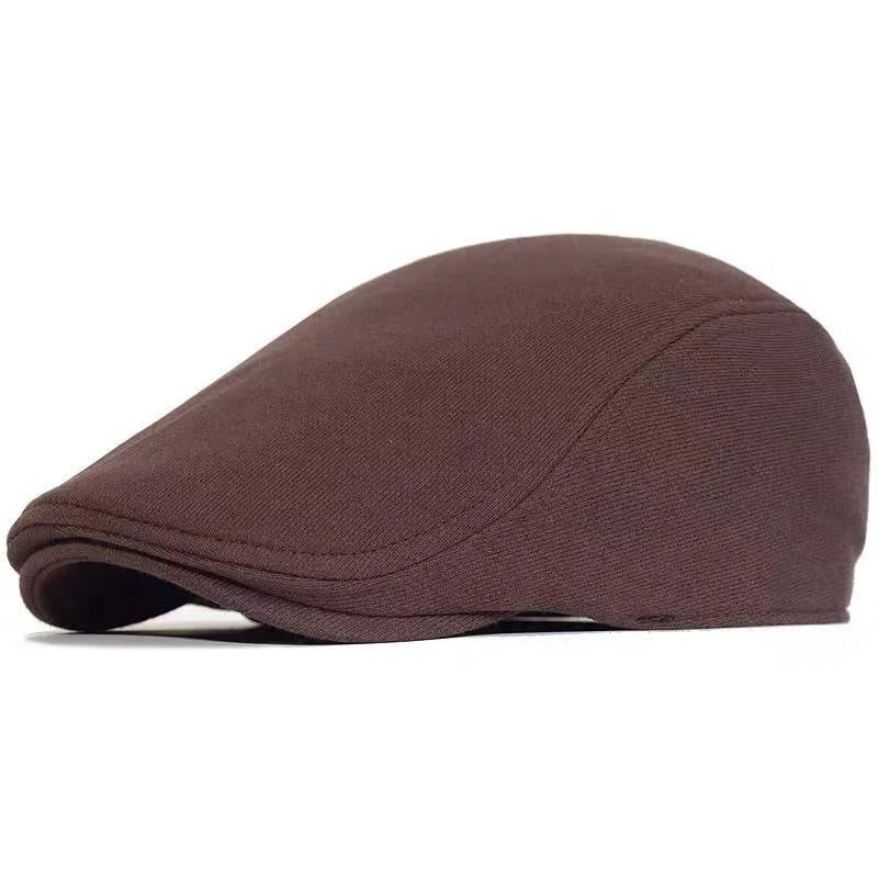 Cotton Newsboy Caps Men Women Hat Soft Casual Beret Solid Unisex Retro Hat Driver Flat Cap The waiter Cap