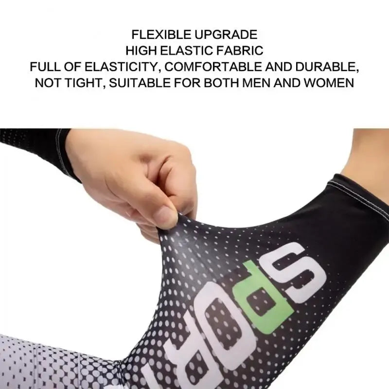 2Pcs Set UV Protection Long Sleeve with Full Face Mask Outdoor Sport Cycling Ice Silk Breathable Neck Protector Arm Cover