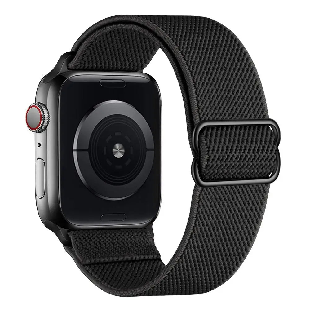 Scrunchie Strap for Apple watch Ultra 49mm band 45mm 44/46mm 41mm Adjustable Nylon Loop bracelet iWatch serie se 6 7 8 9 10 11